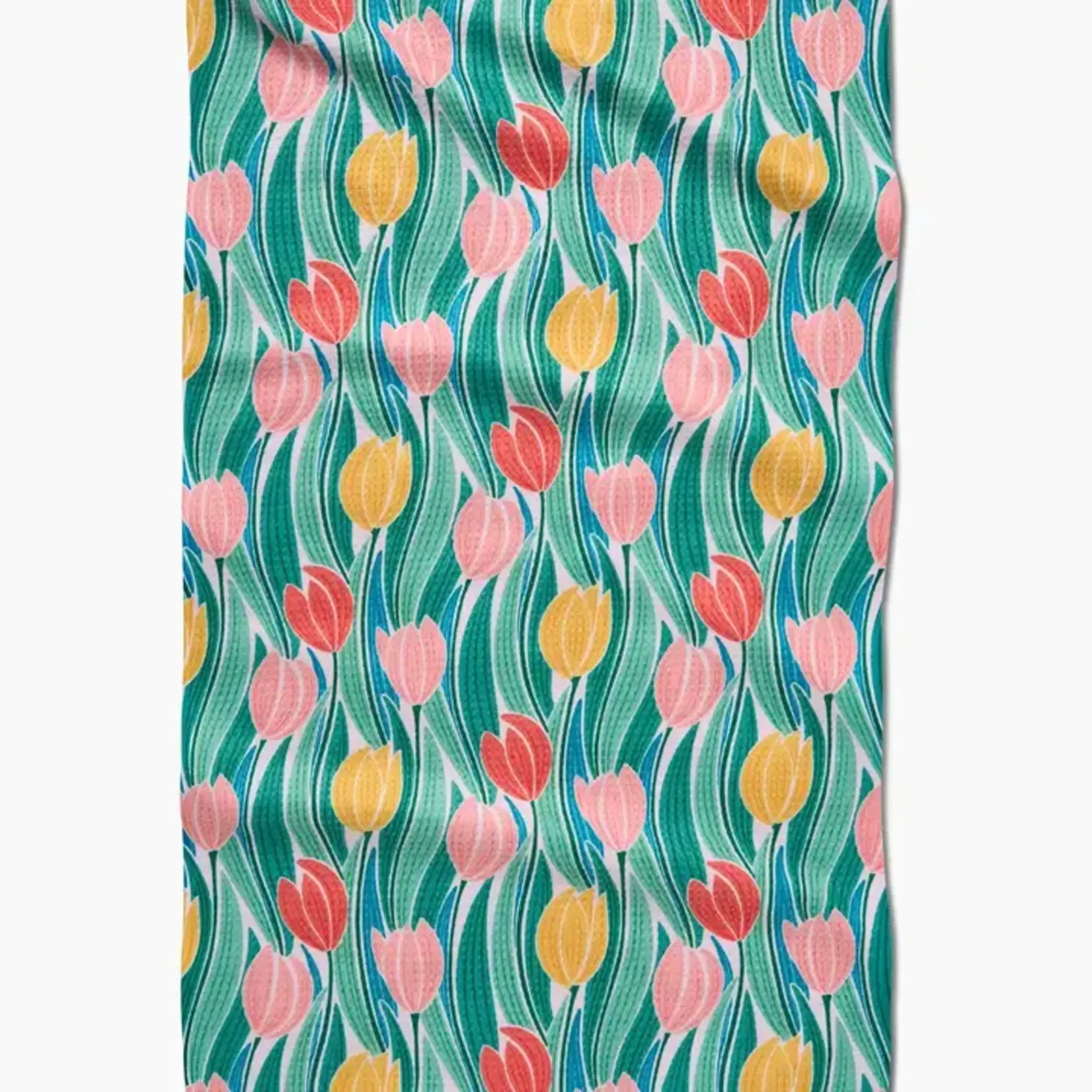 Geometry Tranquil Tulips Tea Towel | Geometry