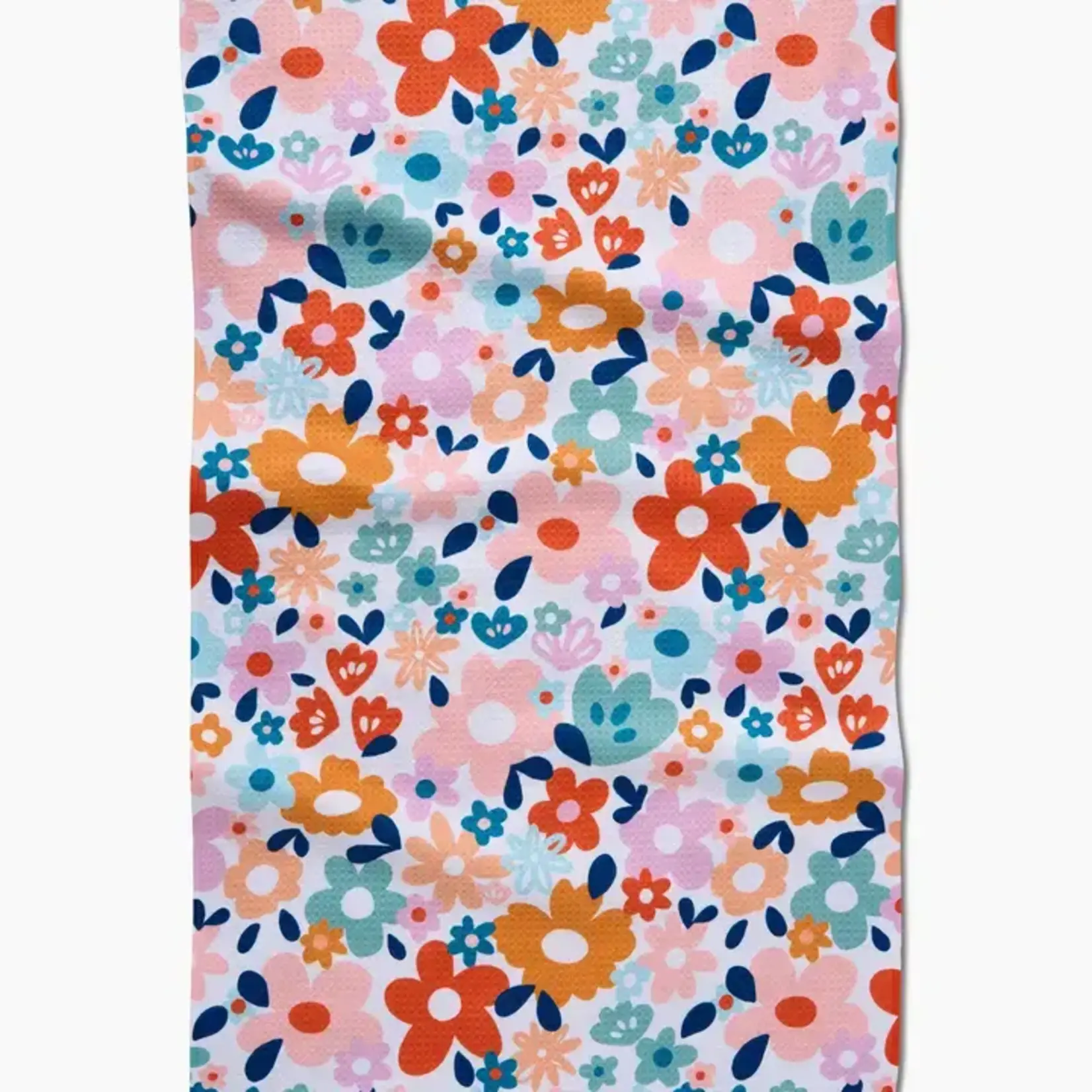 Geometry Whimsy Floral Tea Towel | Geometry
