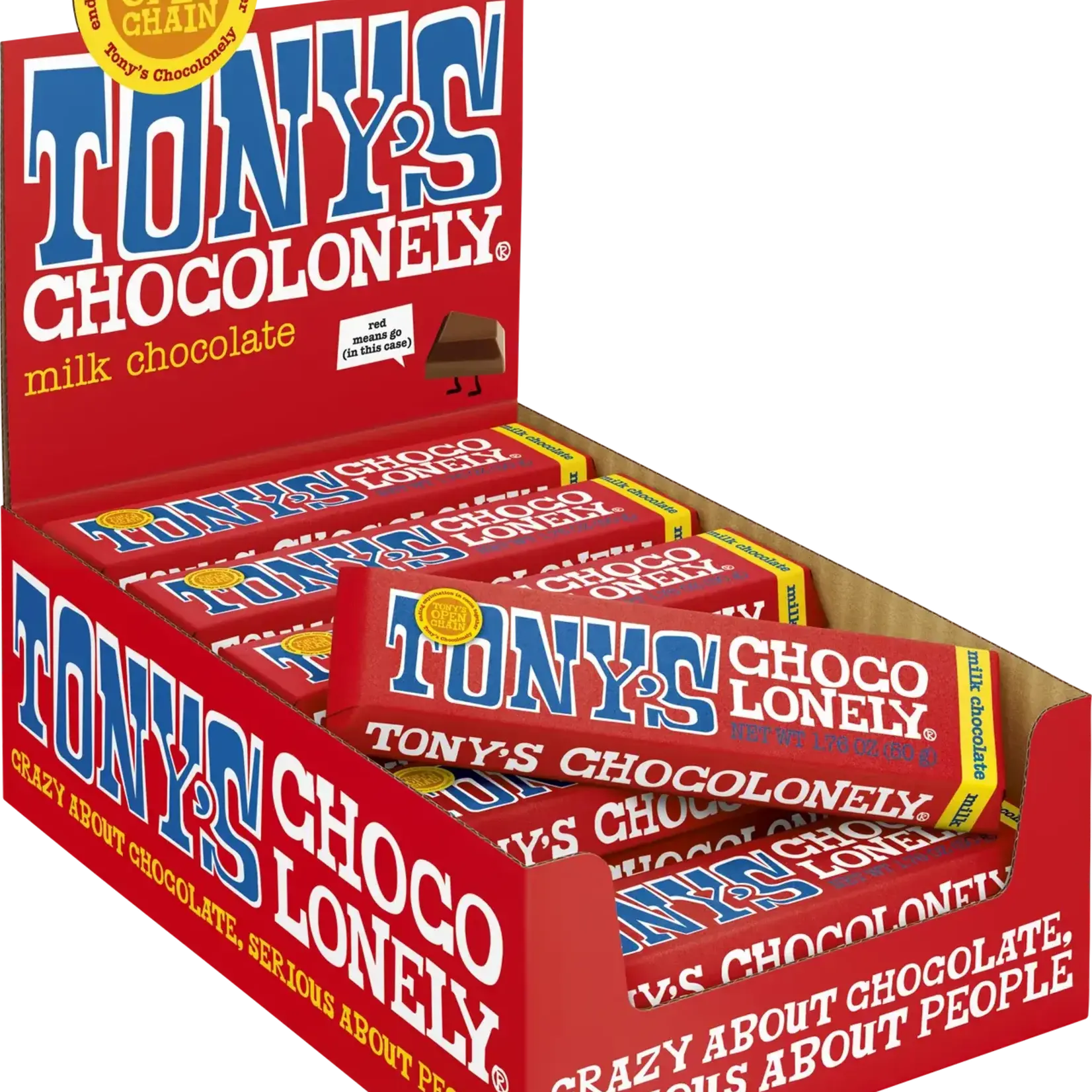 Tony's Chocolonely Tony's Chocolonely 32% Milk Chocolate Bar