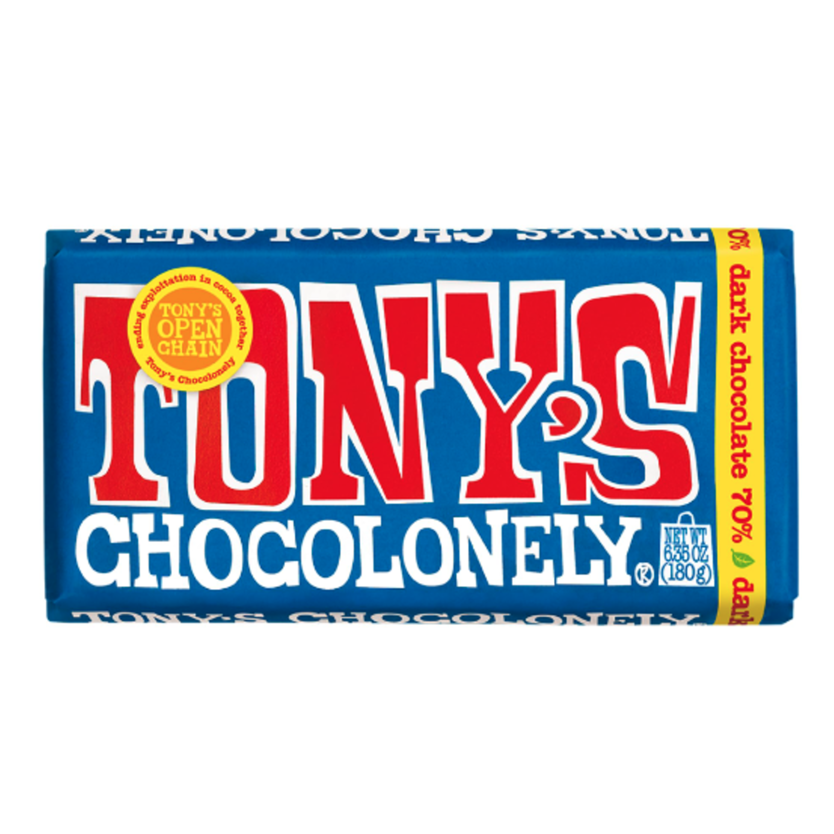 Tony's Chocolonely dark chocolate bar 70%
