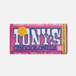 Tony's Chocolonely white raspberry popping candy 28%