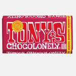 Tony's Chocolonely milk chocolate with chocolate chip cookie