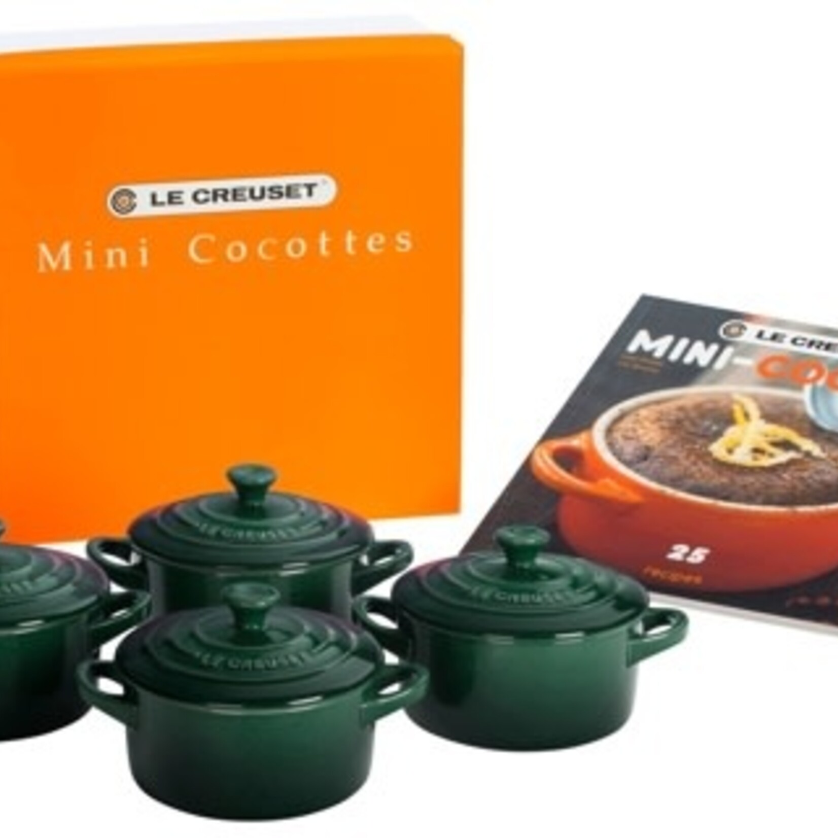 Le Creuset 5-Piece Mini Round Cocotte and Cookbook Set