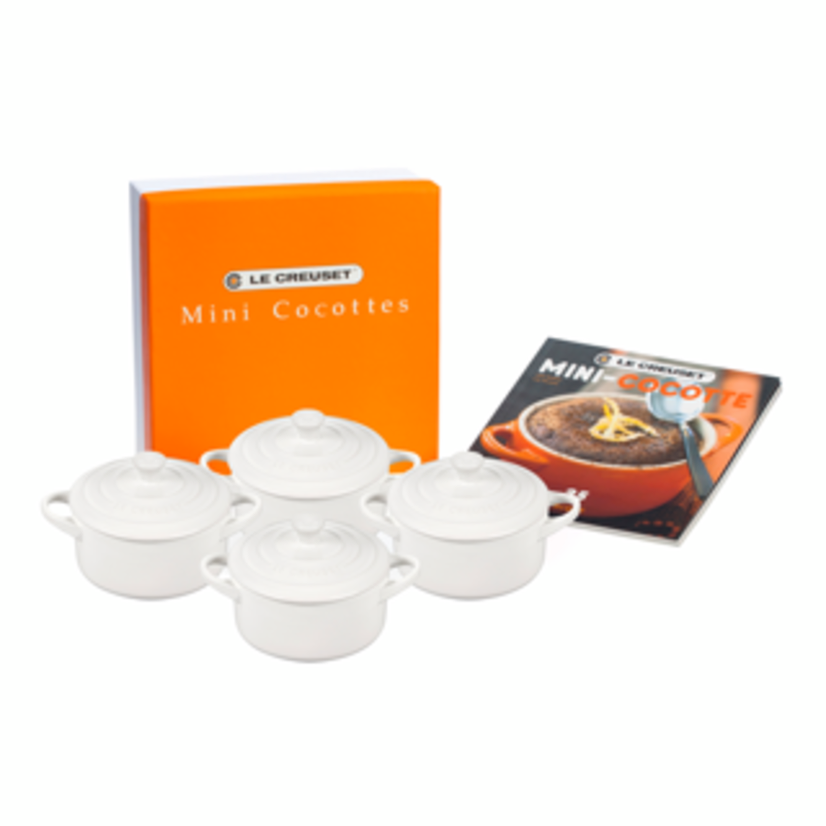 Le Creuset 5-Piece Mini Round Cocotte and Cookbook Set
