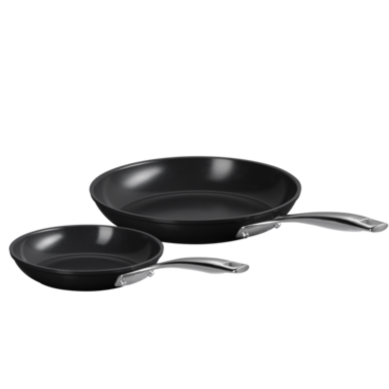 Le Creuset Set of 2 Essential Non-Stick Ceramic 8 In 10 In Fry Pan