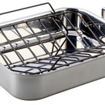 Le Creuset SS Classic Rectangular Roaster & Rack 14 In - 14" | Le Creuset