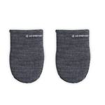 Le Creuset Set of 2 Mini Oven Mitts 8 In Noir - 8"
