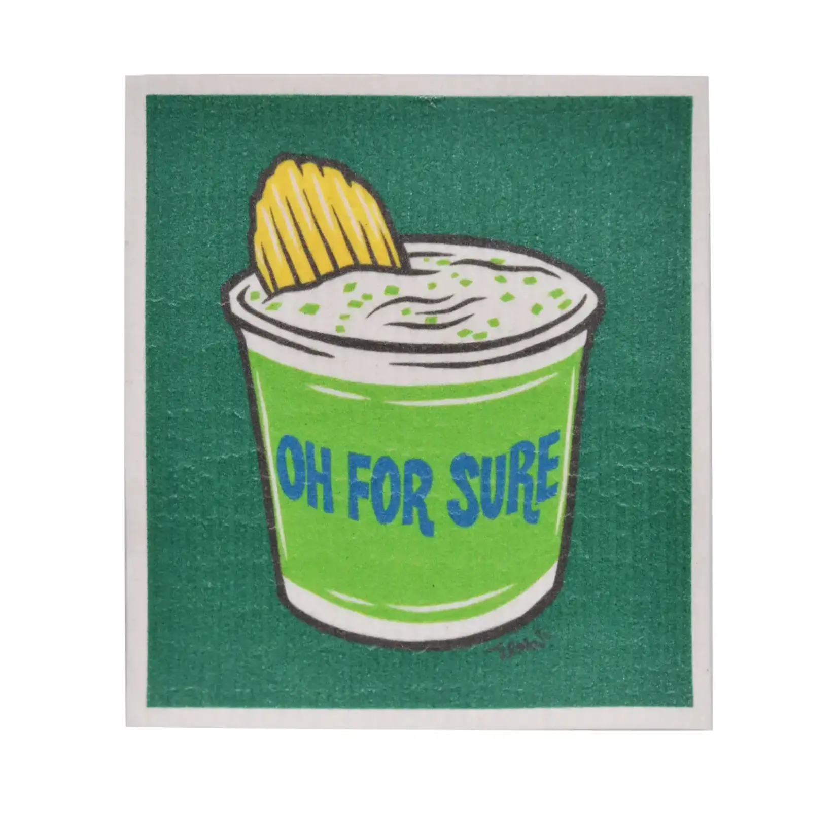 Adam Turman Artwork Oh For Sure Swedish Dishcloth