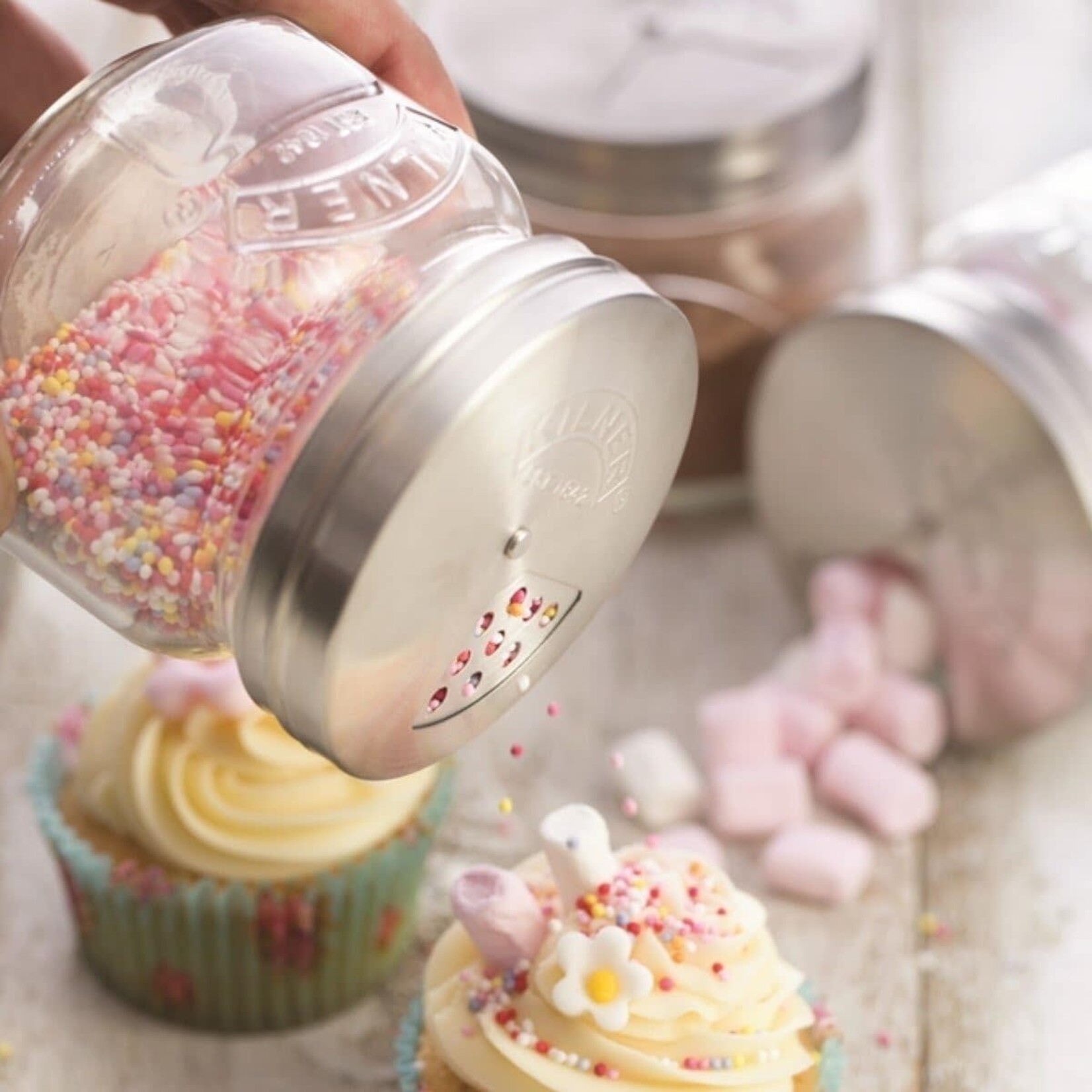 Kilner Kilner Create & Make Storage Jar & Shaker Lid 8.5oz
