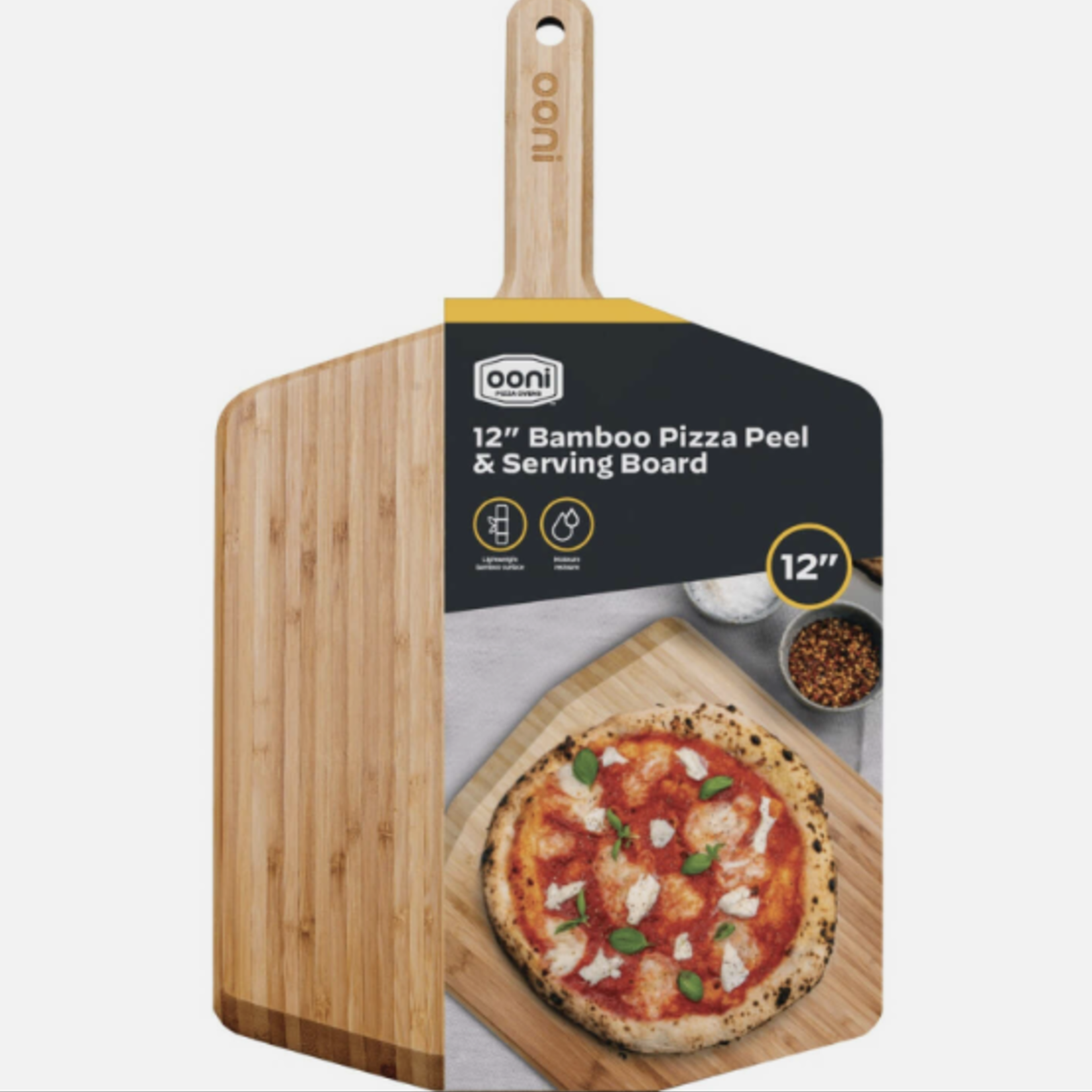 OONI 12" Bamboo Pizza Peel & Serving Board | OONI