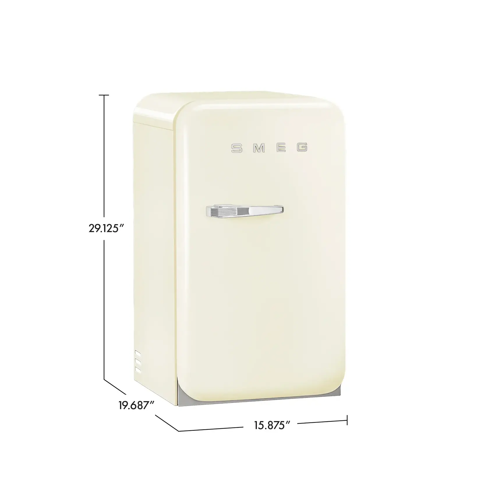Smeg SMEG Retro Mini Cooler | White | Left Hinge | FAB5 (Drop Ship Only)