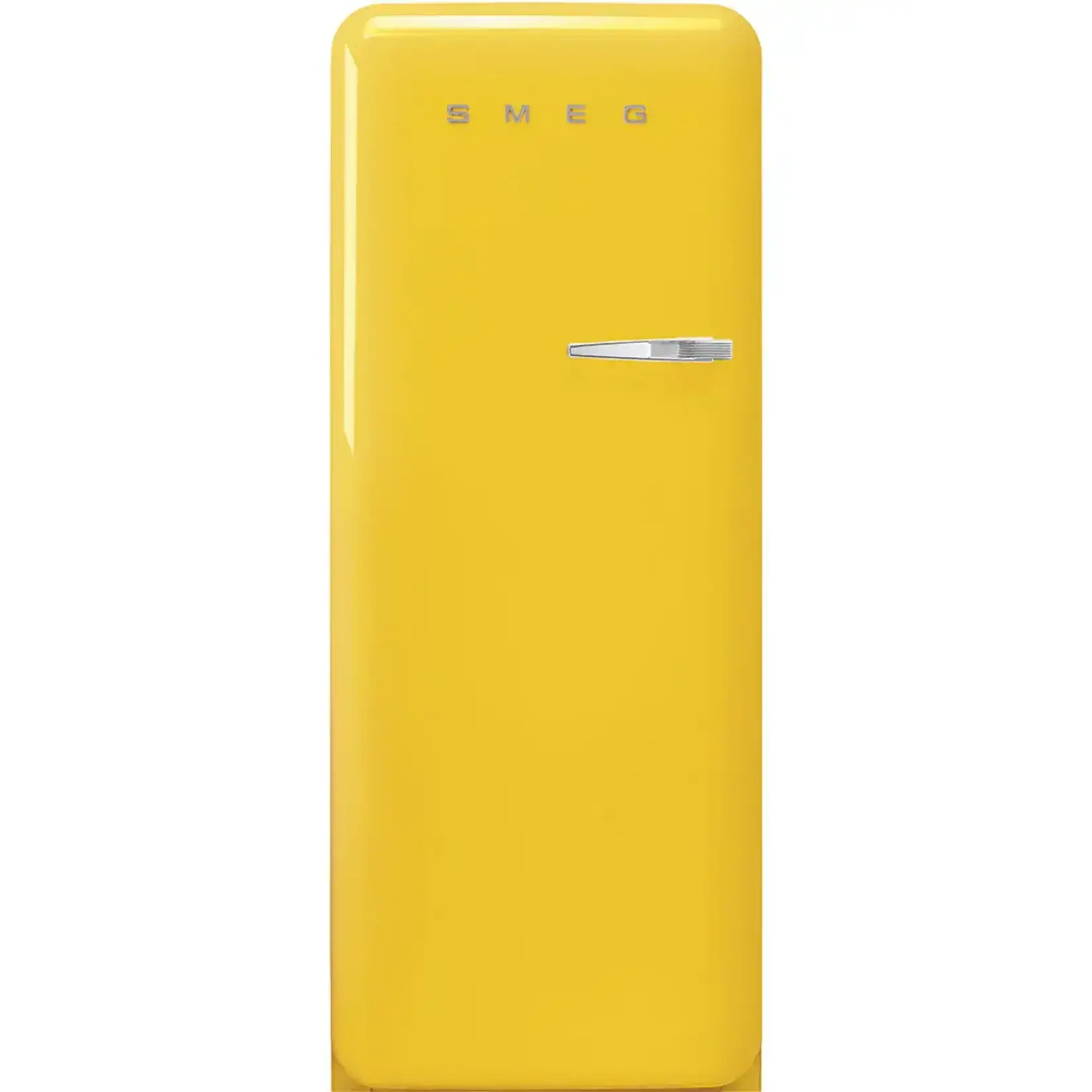 Smeg SMEG Retro Refrigerator | Yellow | Left Hinge | FAB28 (Drop Ship ...