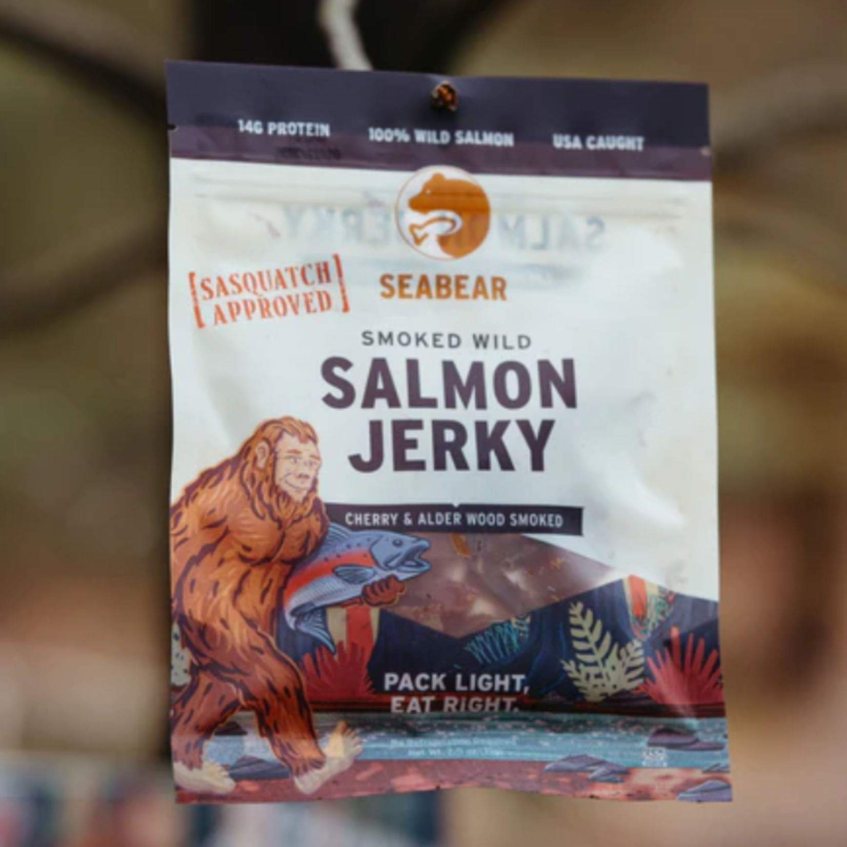 SeaBear Smokehouse Smoked King Salmon Jerky Sasquatch Approved | SeaBear Smokehouse