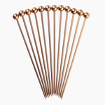 Tablecraft 4.25" Cocktail Picks, Set of 12, Bronze Pvd Stainless Steel