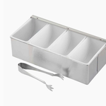 Tablecraft Bar Caddy, Includes: Holder, (4) Inserts & Tongs