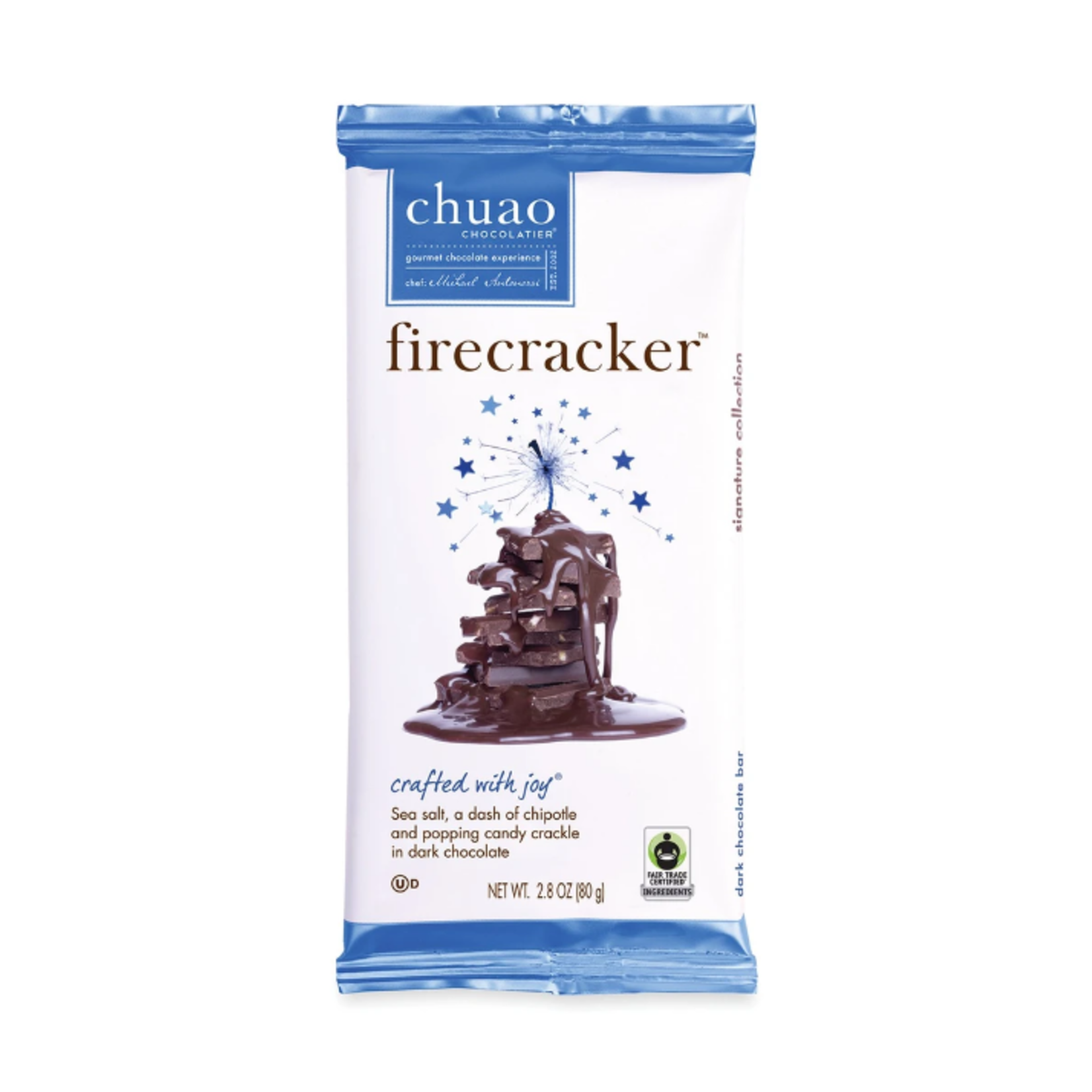 CHUAO CHOCOLATE BAR FIRECRACKER - DARK
