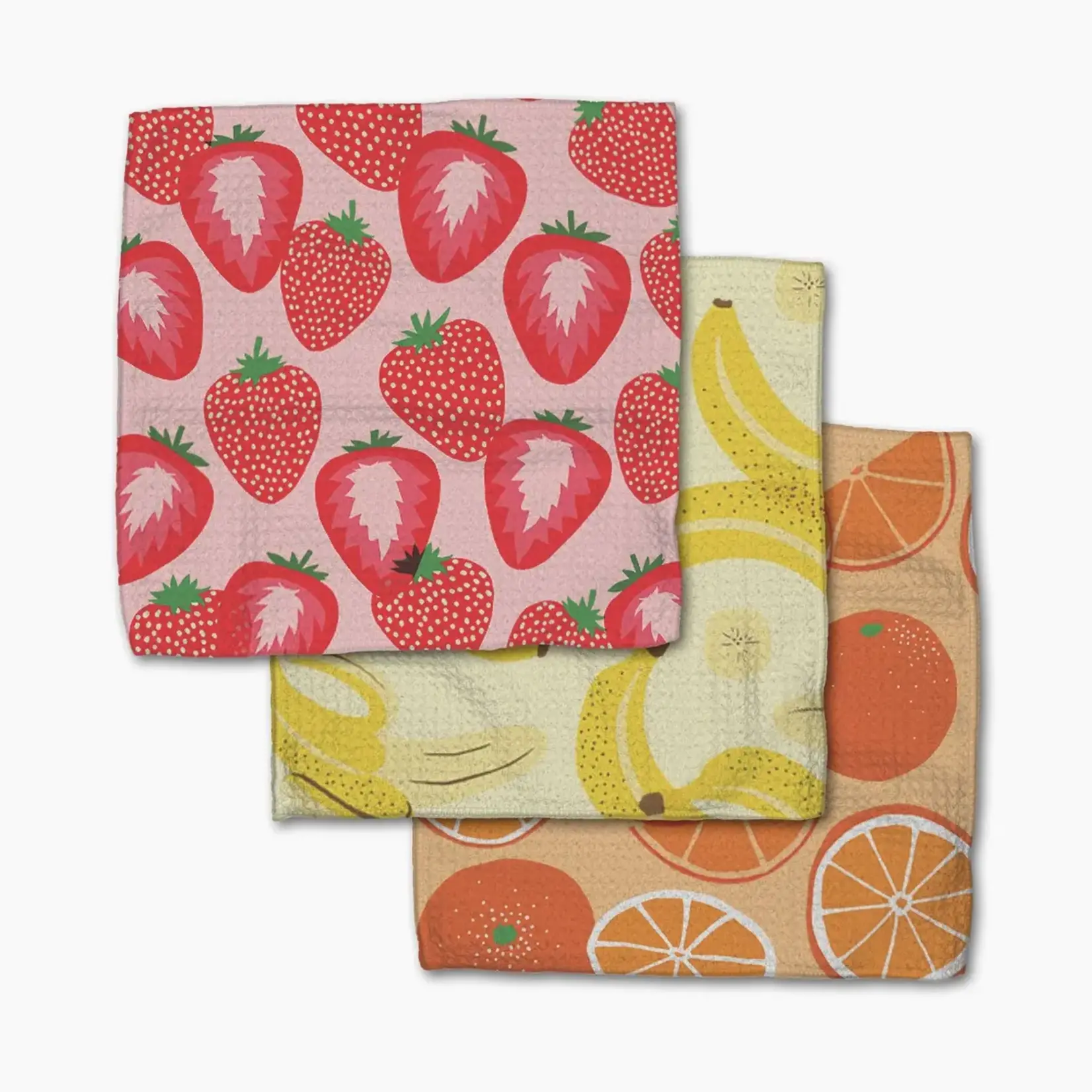 Geometry Favorite Fruit Dishcloth Set