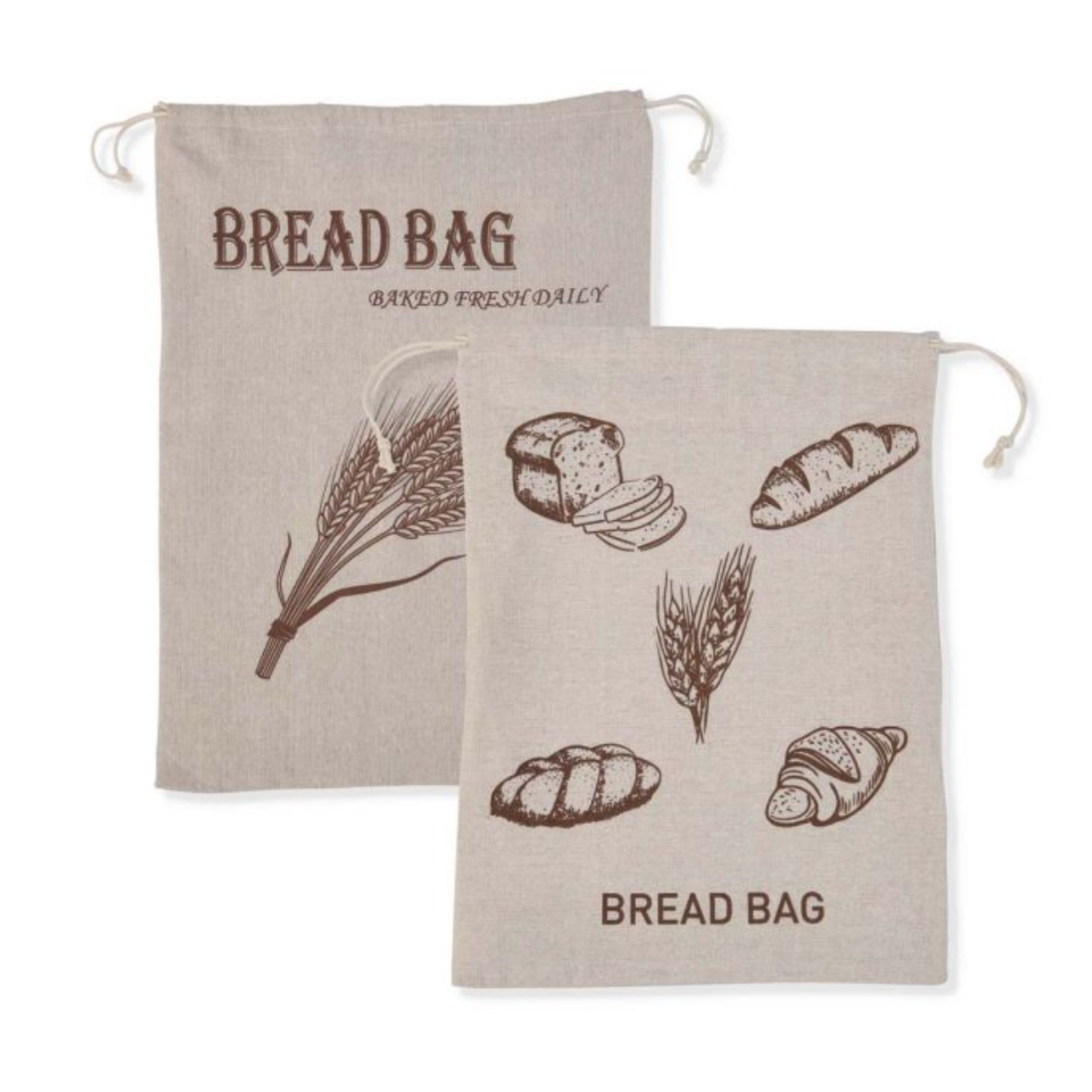 Harold Import Co. LINED BREAD SAVER BAG S/2 | Harold Import Co