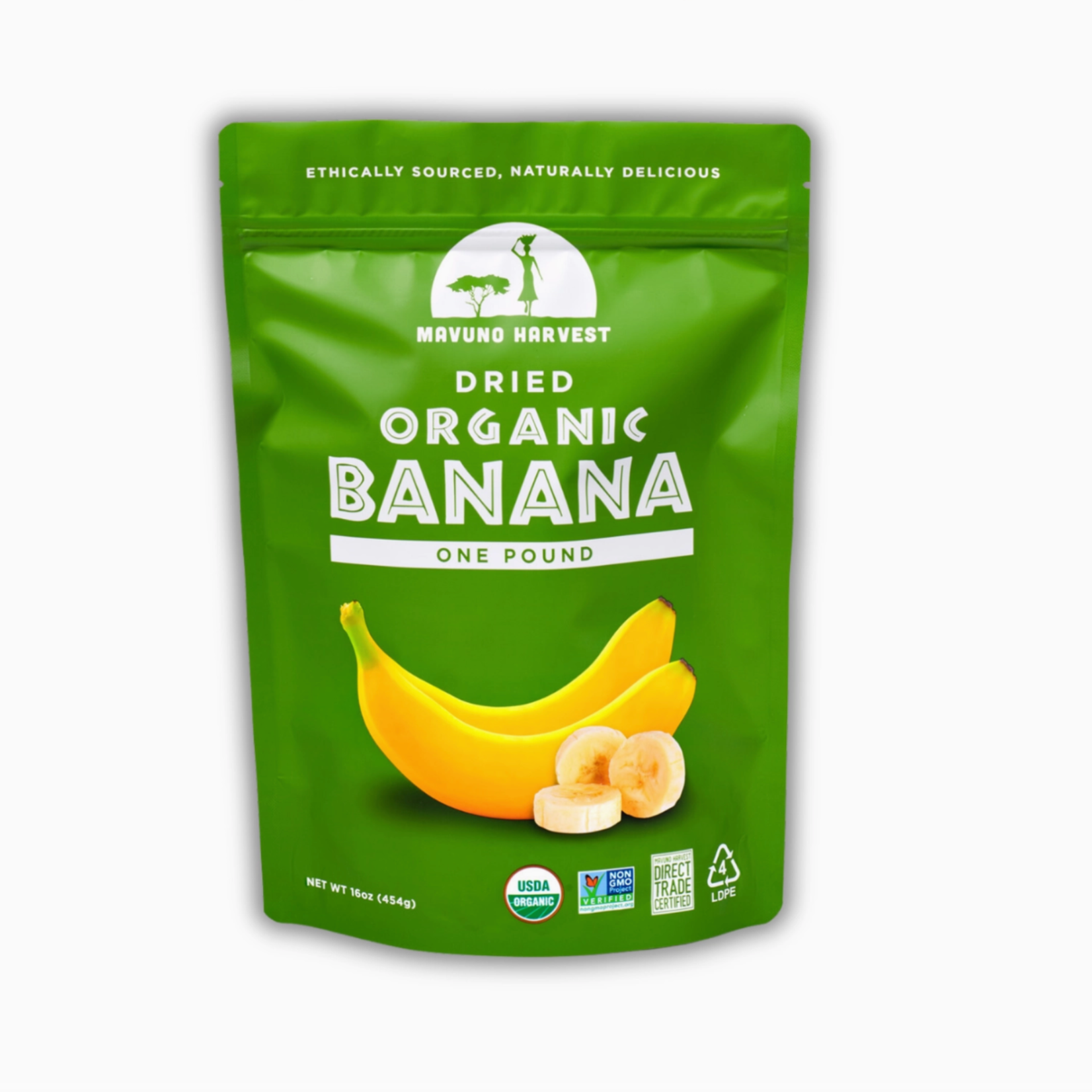 Mavuno Harvest Organics Organic Dried Banana 3oz | Mavuno Harvest Organics