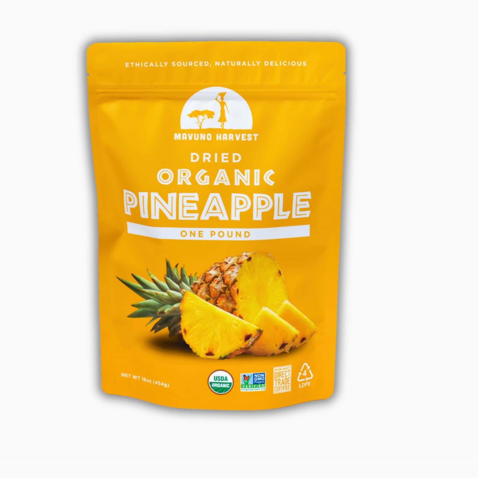 MAVUNO ORG HARVEST Organic Dried Pineapple 2 OZ | MAVUNO ORG HARVEST