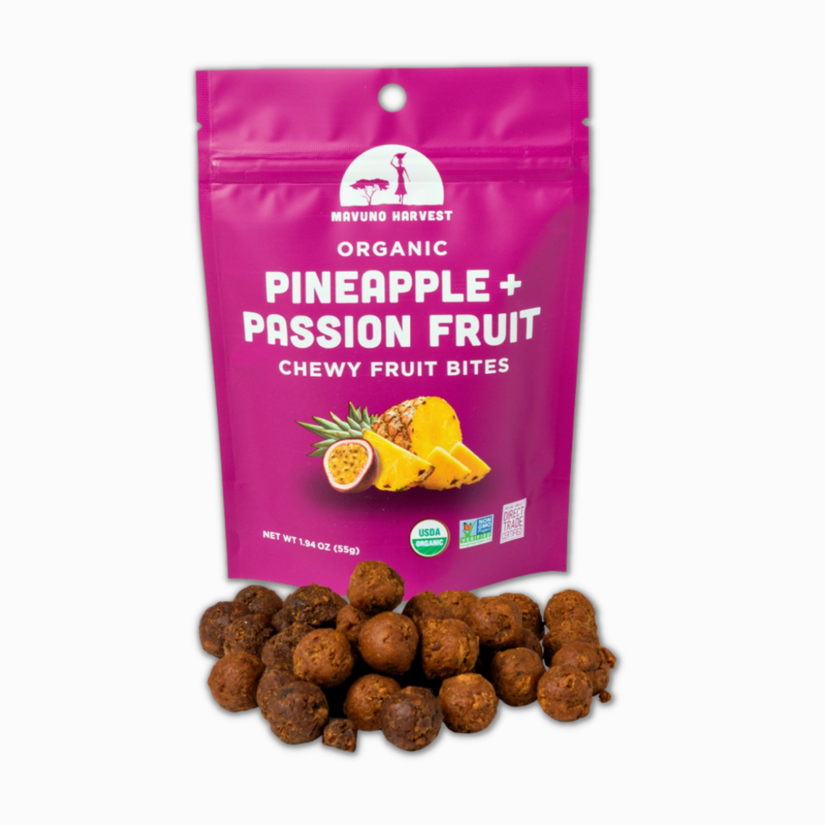 Mavuno Harvest Organics Organic Pineapple & Passionfruit Fruit Bites | Mavuno Harvest Organics