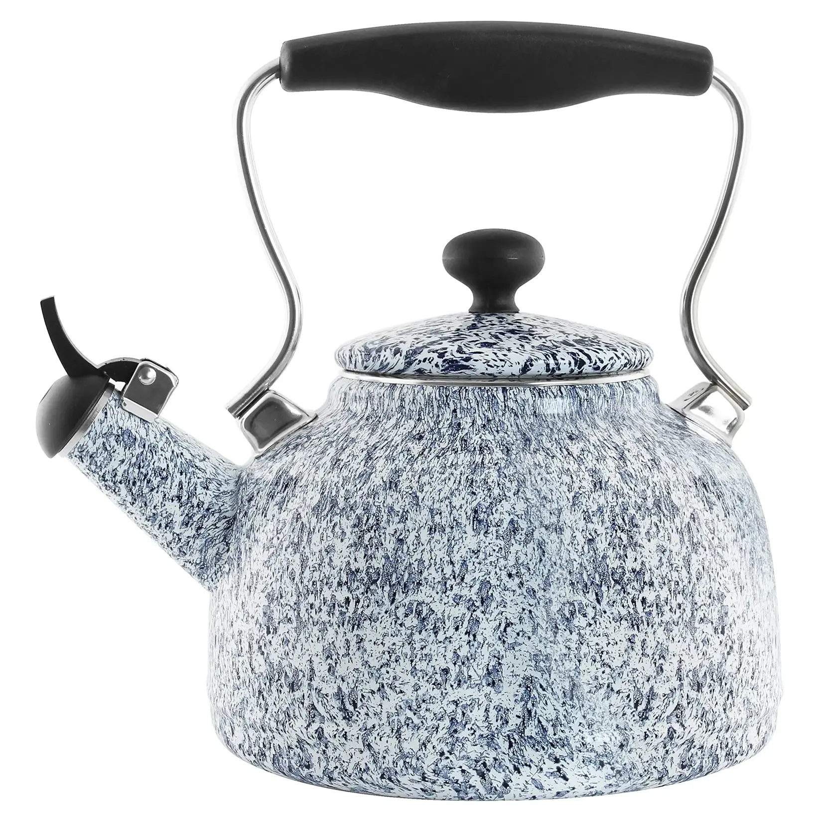 Chantal Enamel-on-Steel Vintage Teakettle (1.7 Qt.) - White Spatter