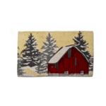 Tag Winter Sketch Barn Coir Mat | Tag