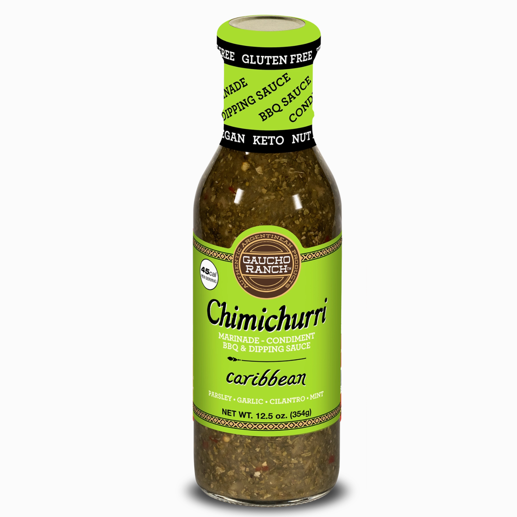 Gaucho Ranch Caribbean Chimichurri Sauce 12.5oz | Gaucho Ranch