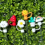 Summertime Sunshiney Days Straw Toppers Set of 6 | Jillian Ink