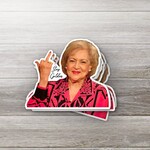 Ozark Sticker Company Stay Golden Middle Finger Sticker