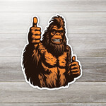 Ozark Sticker Company Vote for Bigfoot Sticker-Cartoon, Thumbs Up