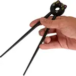 Urban Tokyo Lucky Cat Training Chopsticks for kids and adults - Black