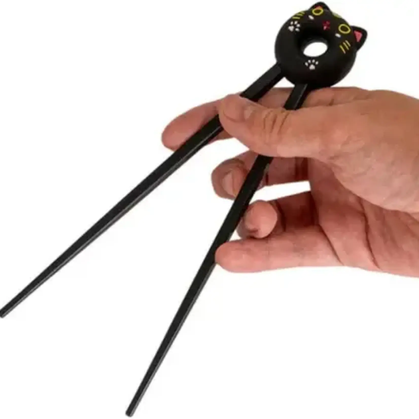 Urban Tokyo Lucky Cat Training Chopsticks for kids and adults - Black