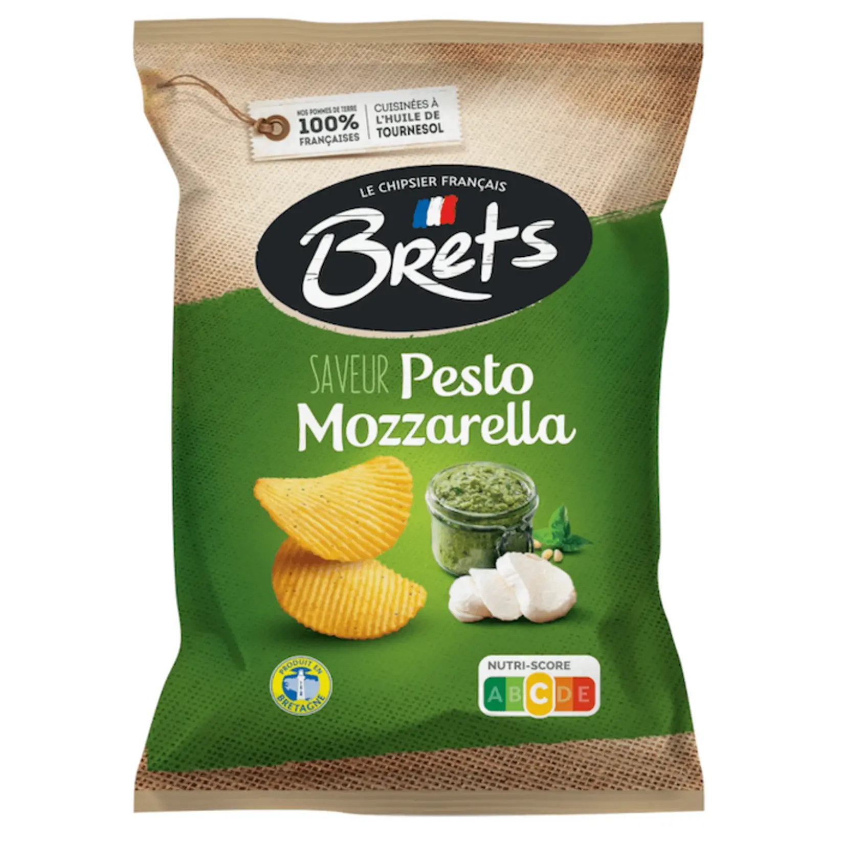 Brets Brets Potato chips  Pesto Mozarella