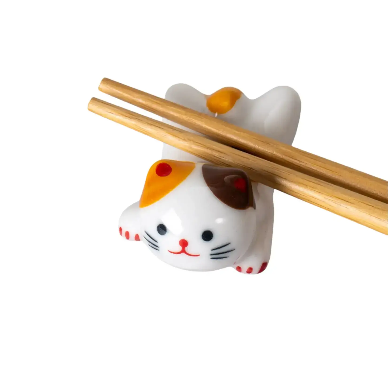 Urban Tokyo Cat Chopsticks Rest 2"L White (12/288)