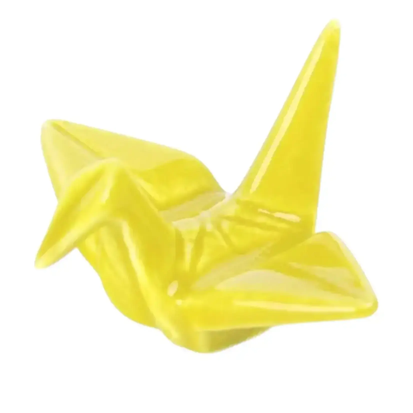 Urban Tokyo Origami Crane Porcelain Chopsticks Rest 2"L Yellow (12/288)