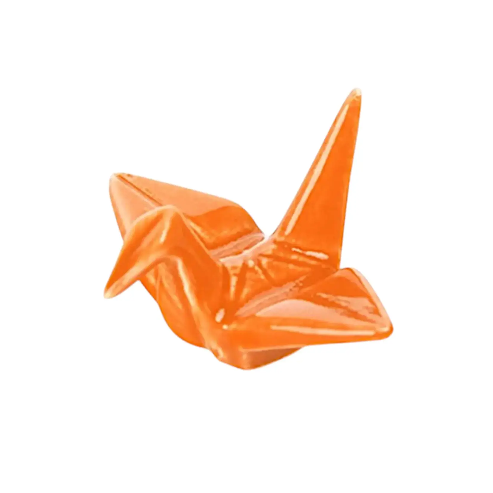 Urban Tokyo Origami Crane Porcelain Chopsticks Rest 2"L Orange (12/288)
