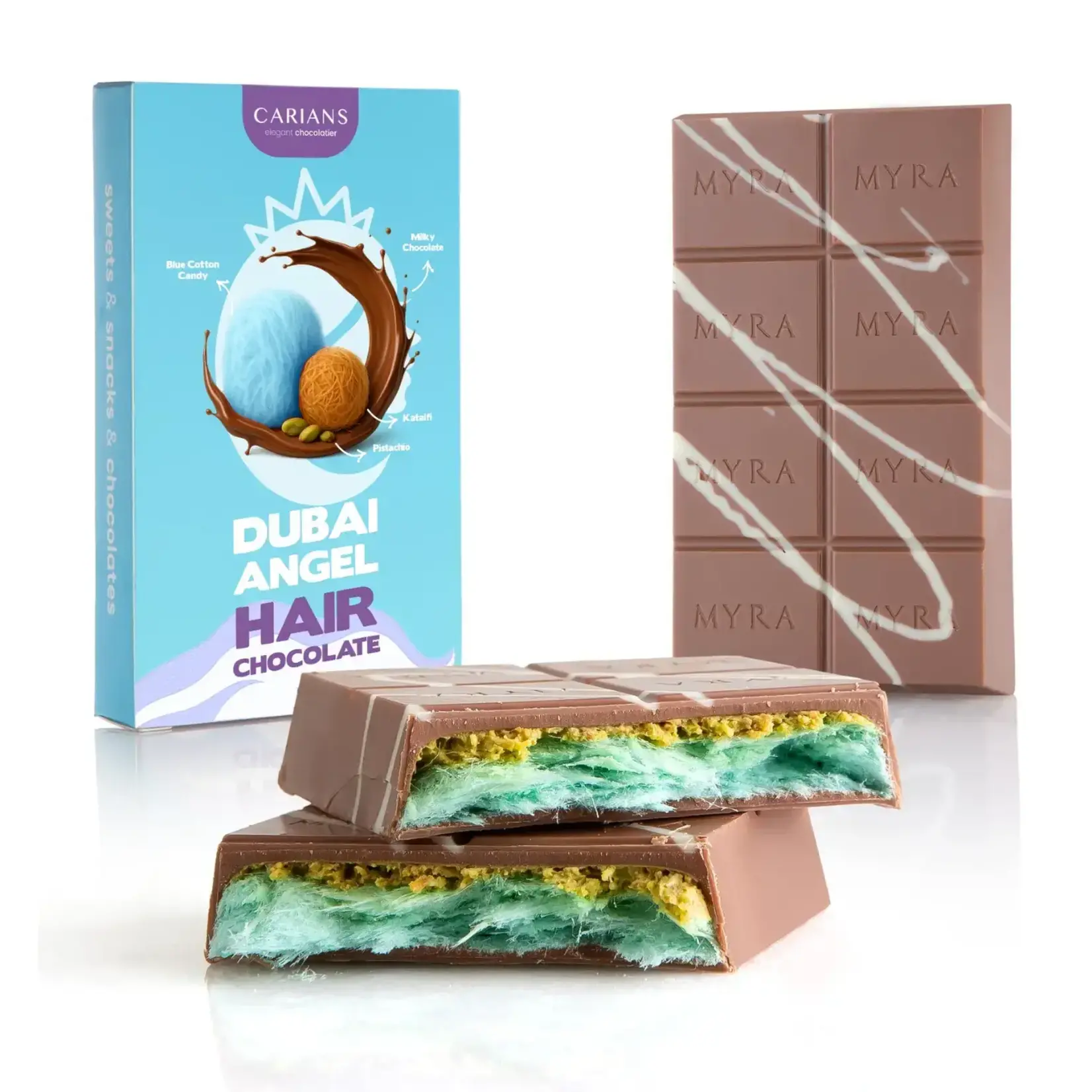 Caramerl Viral Angel Hair Dubai Chocolate Cotton Candy