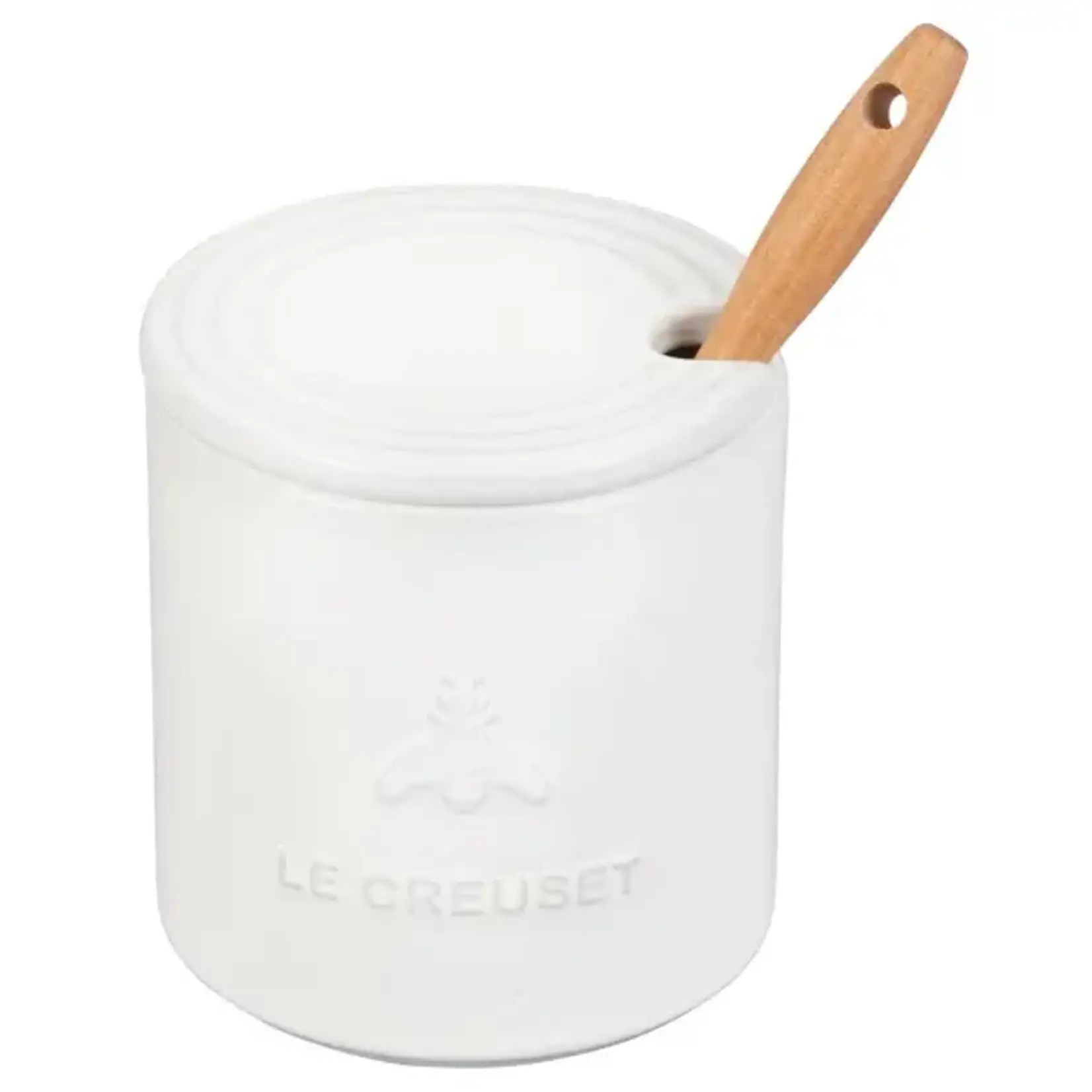 Le Creuset Signature Honey Pot w/ Dipper - White - 14 oz. | Le Creuset