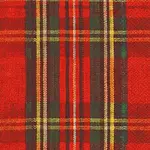 Boston International Guest Napkin, Classic Check Green & Red | Boston International