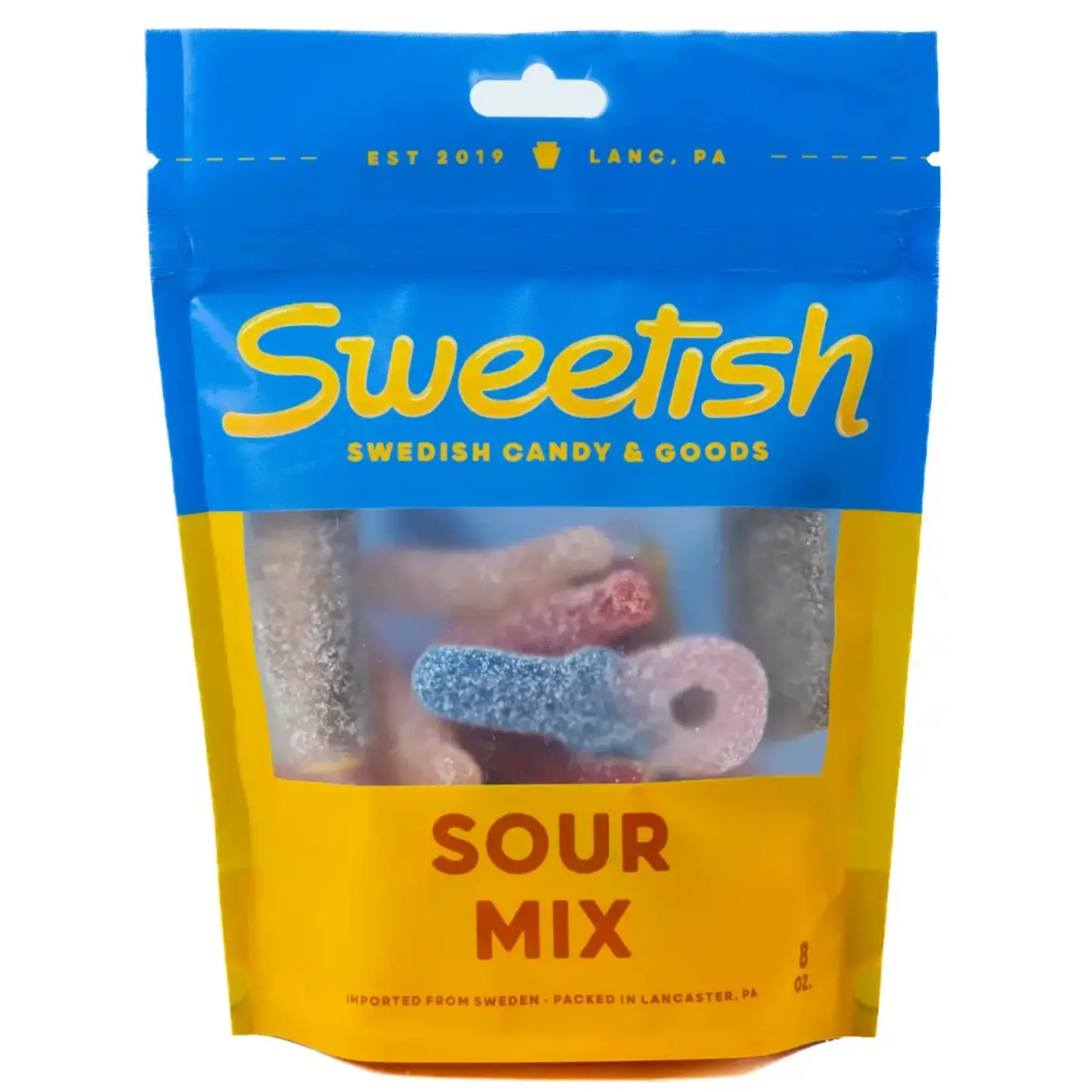 Sweetish- Swedish Candy Wholesale Sweetish Signature Sour Mix 1/2lb Bag