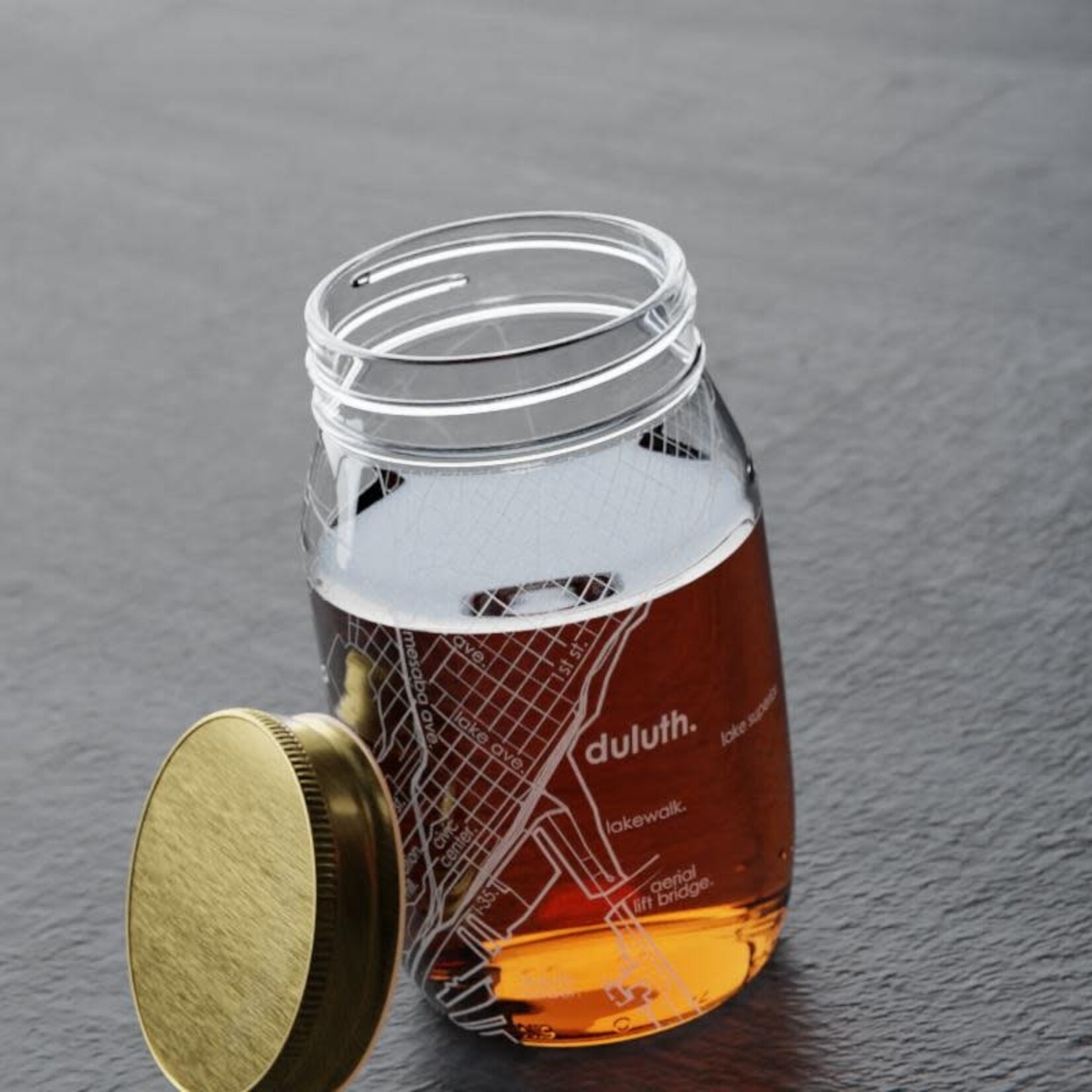 Well Told Mason Jar - Duluth Map | Well Told