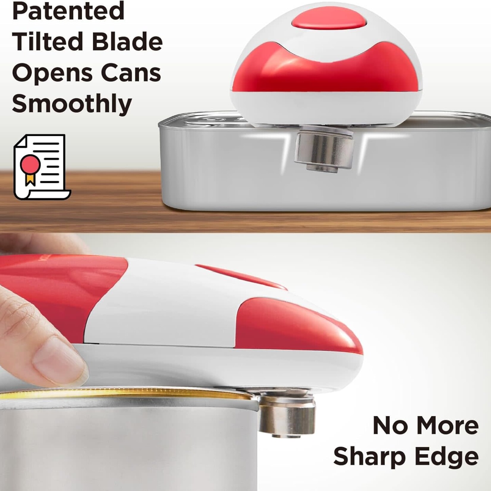 Kitchen Mama Auto Electric Can Opener - Red | Kitchen Mama