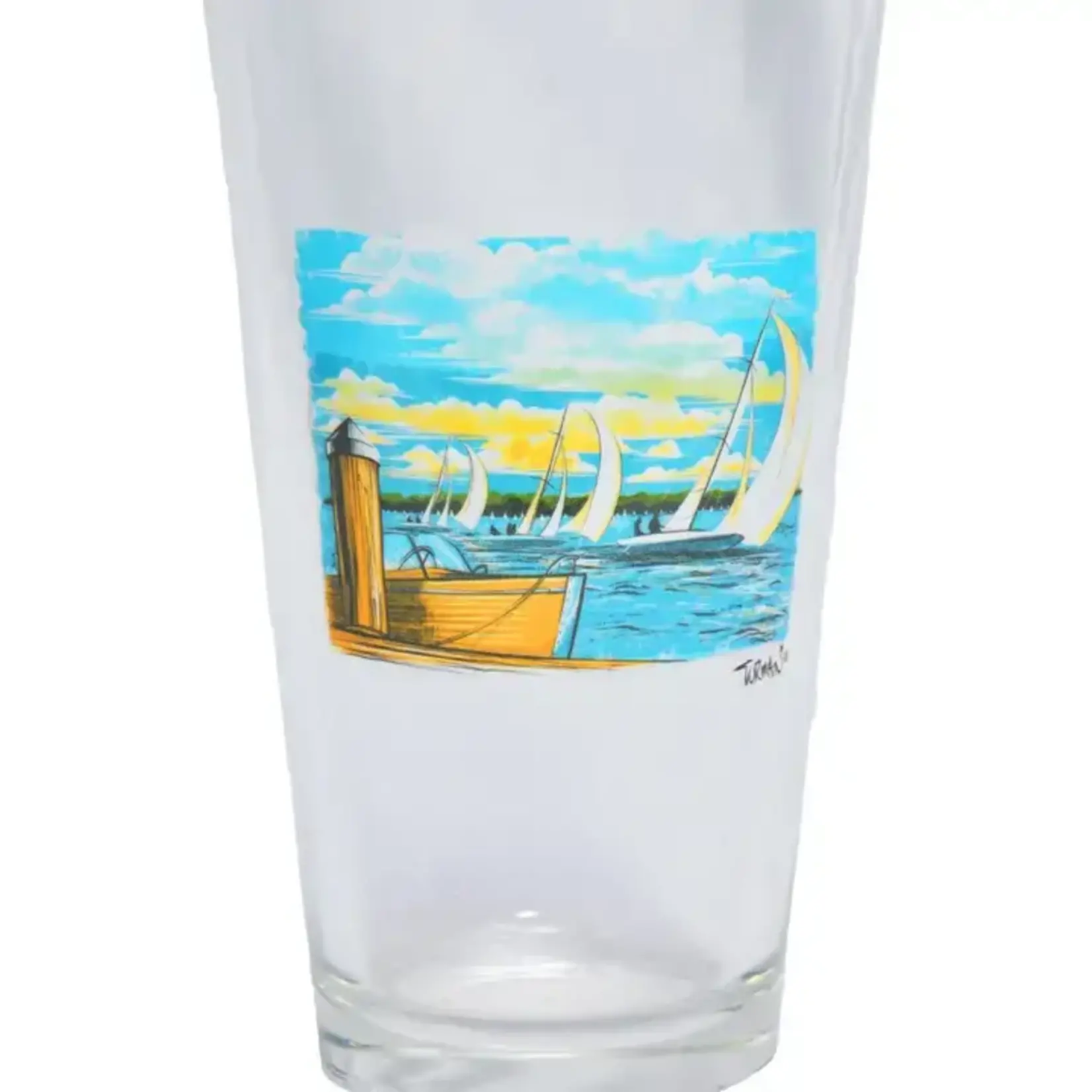Adam Turman Artwork Breezy Pint Glass | Adam Turman Artwork