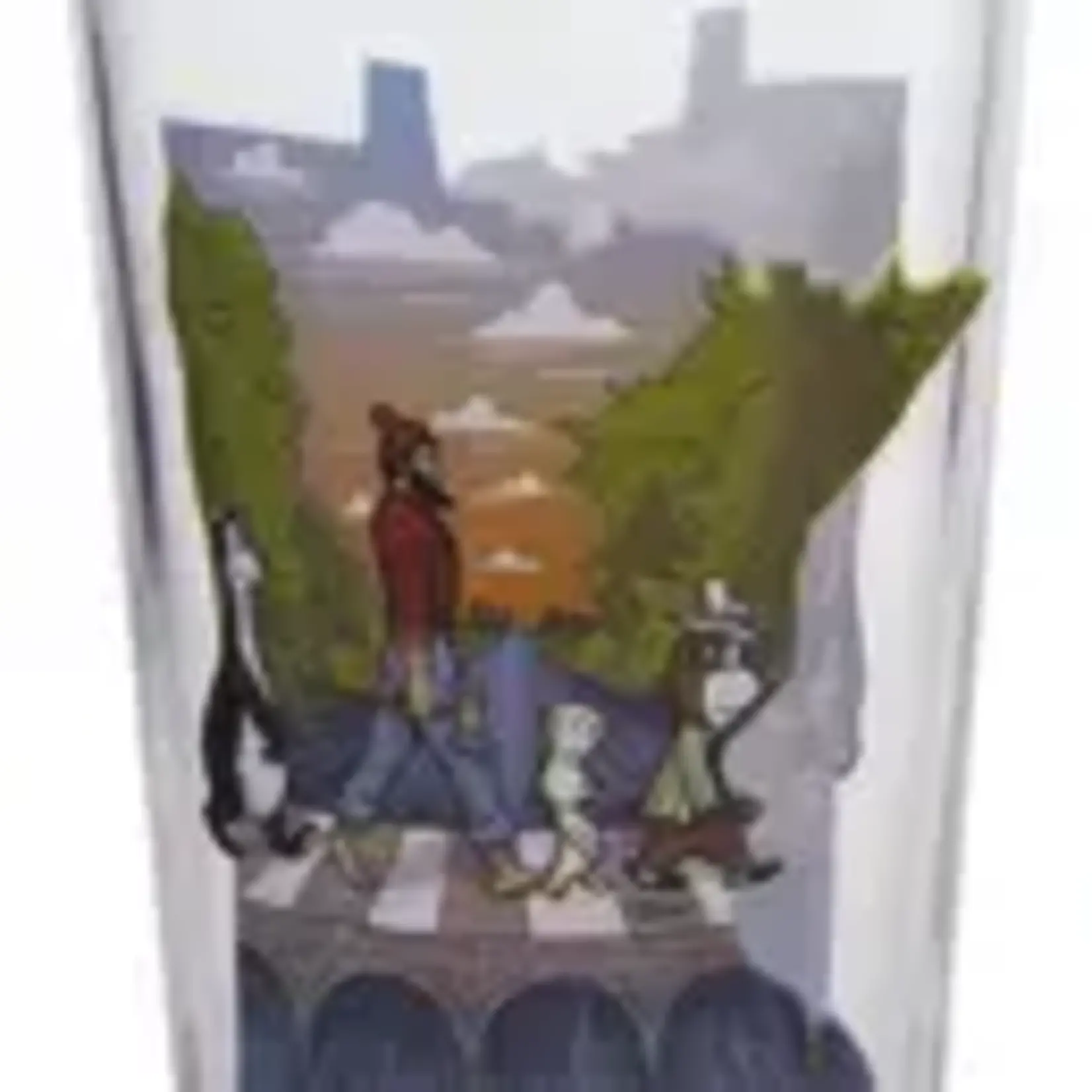 Adam Turman Artwork MN Abbey Road State Shape Pint Glass | Adam Turman Artwork