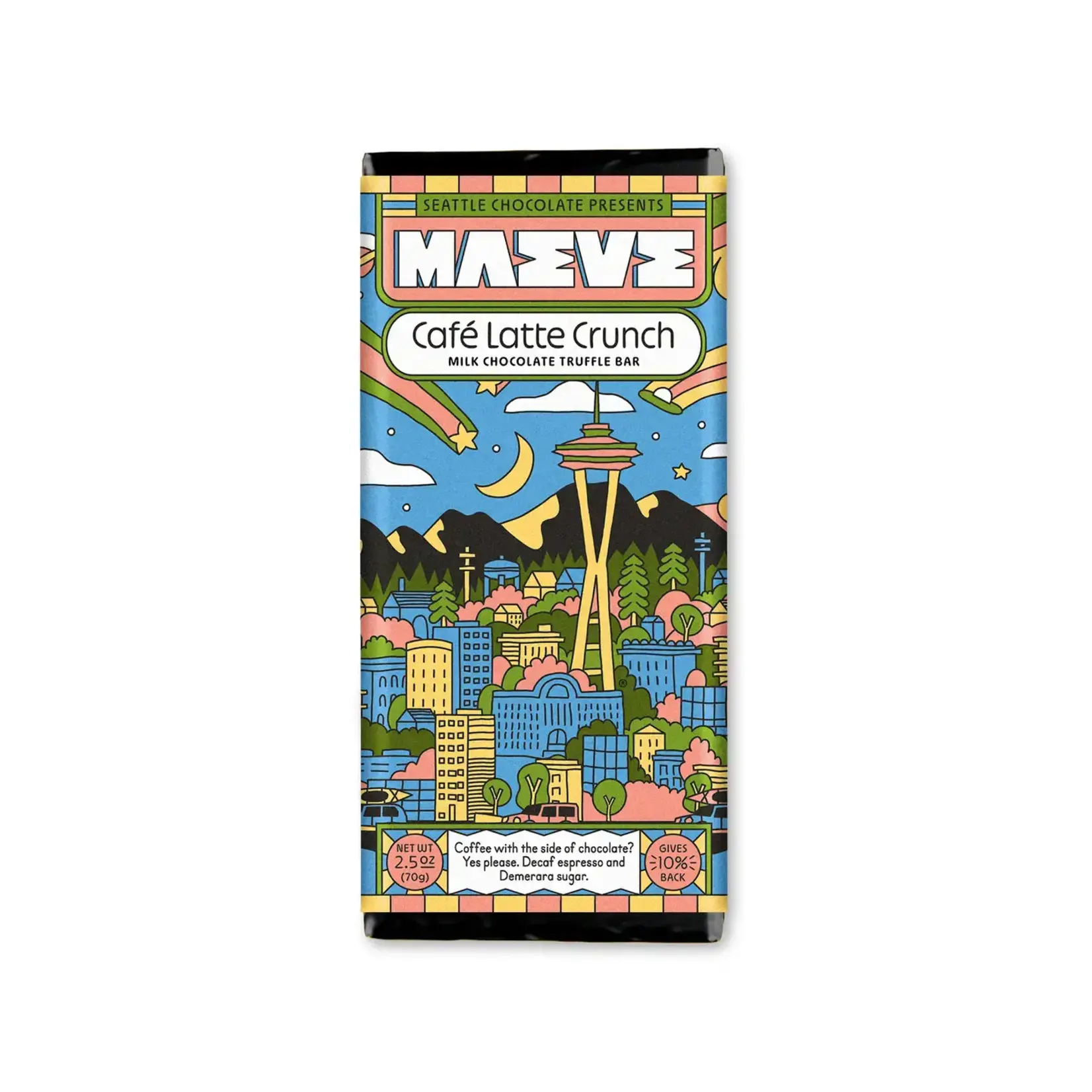 Seattle Chocolate Presents Maeve Café Latte Crunch Truffle Bar | Seattle Chocolate Presents Maeve