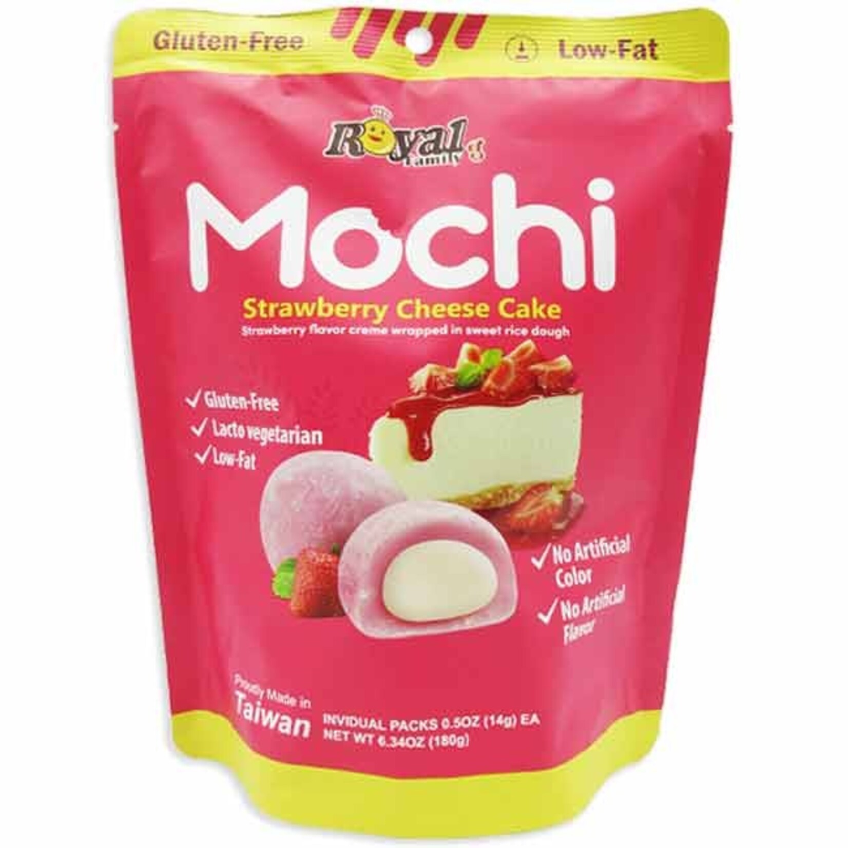 Redstone Candy Royal Family Mochi - Strawberry Cheesecake Peg Bag 6.34 OZ