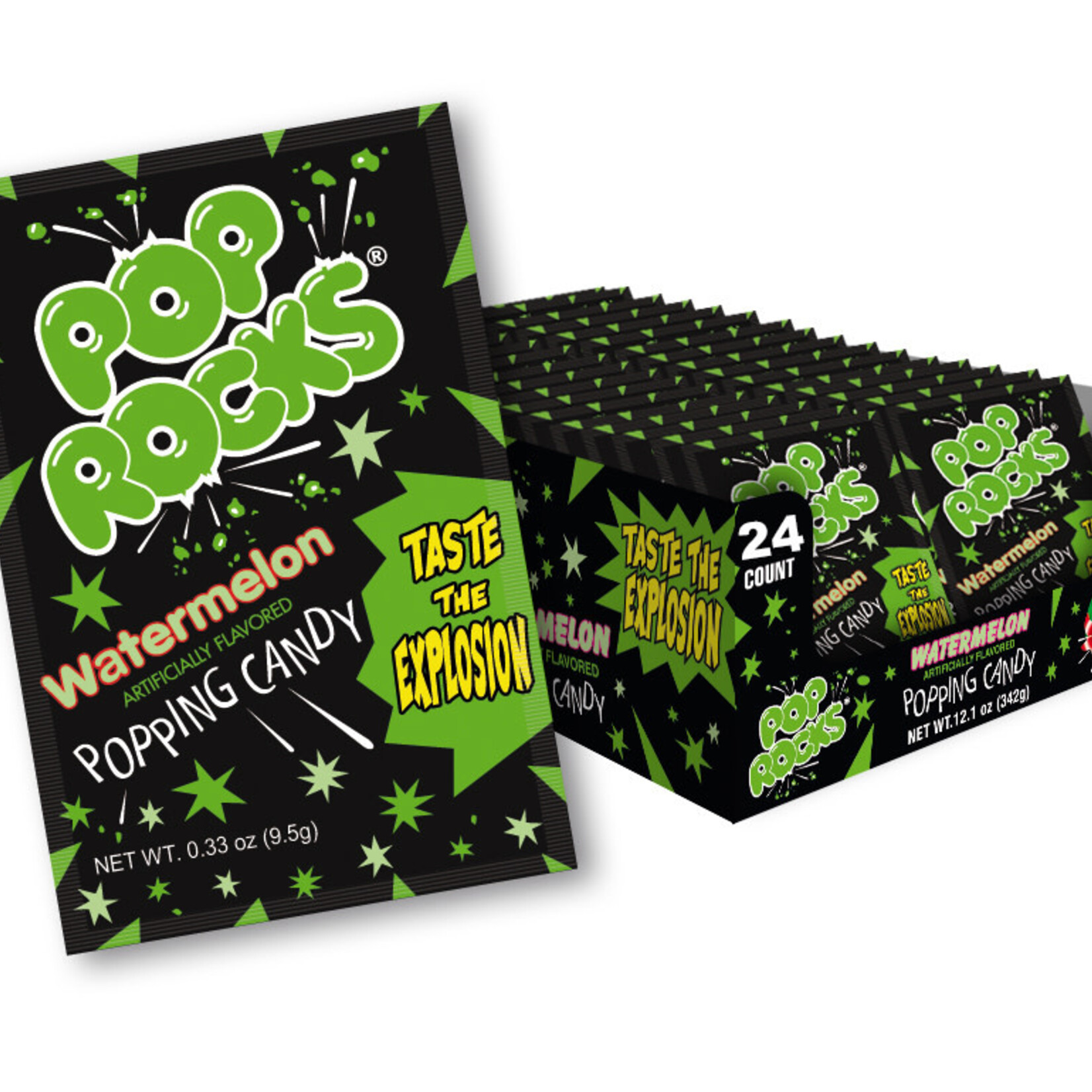 Grandpa Joes Pop Rocks, Watermelon, 0.33oz