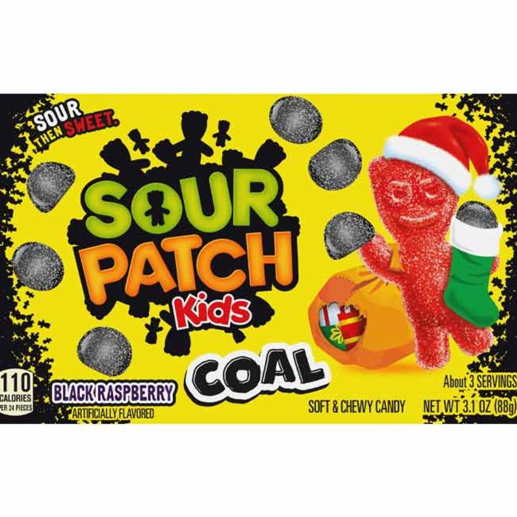 SOUR PATCH KIDS COAL HOLIDAY THEATER BOX (BLACK RASP)