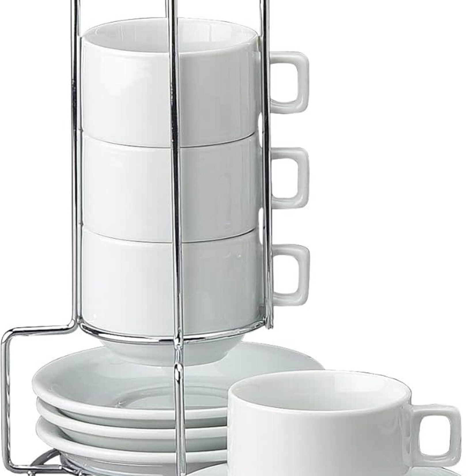 Harold Import Co. CUP & SAUCER ESPRESSO W/ST S/4 | Harold Import Co